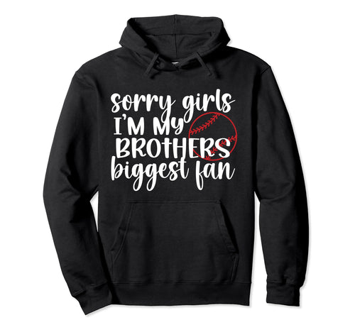Biggest Fan Baseball Sister Baseball Hoodie - Minimalist Print Unisex - T-Shirt, Sweatshirt, Hoodie