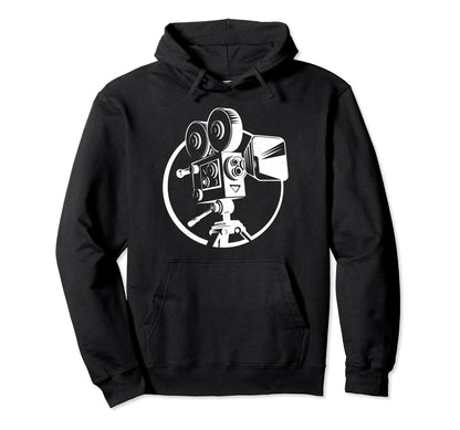 Film Lover 35Mm 70Mm Movie Camera Hoodie - Novelty Apparel for Adults - T-Shirt, Sweatshirt, Hoodie