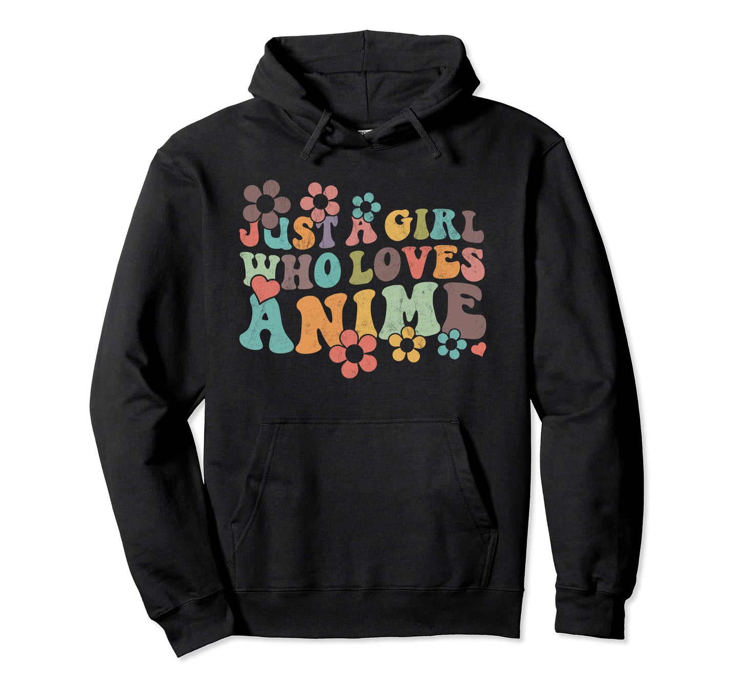 Groovy Boho Just Who Loves Anime Hoodie - Novelty Apparel for Adults - T-Shirt, Sweatshirt, Hoodie