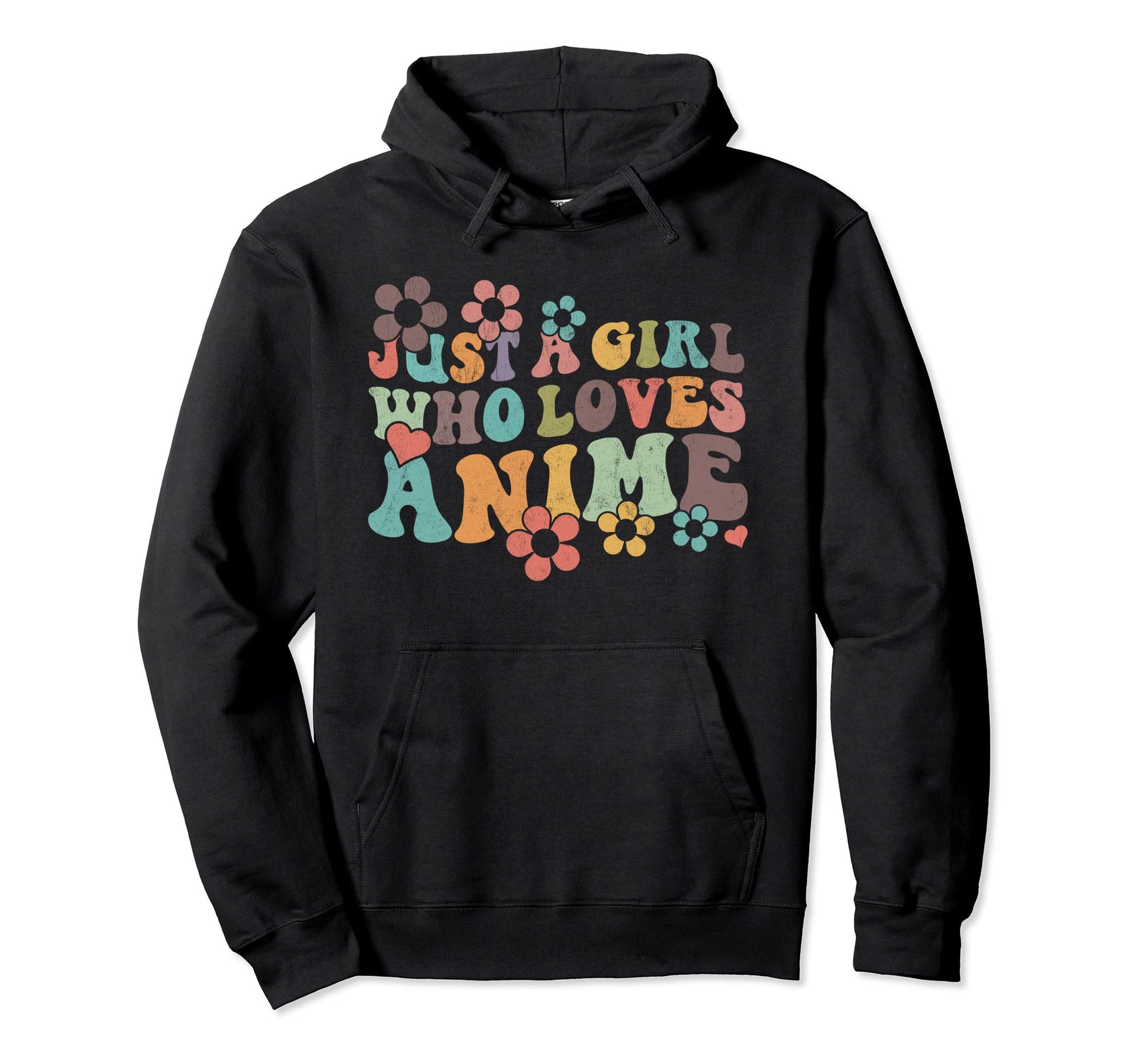 Groovy Boho Just Who Loves Anime Hoodie - Novelty Apparel for Adults - T-Shirt, Sweatshirt, Hoodie