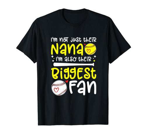 Their Biggest Fan Softball Baseball T-Shirt - Novelty Apparel for Adults - T-Shirt, Sweatshirt, Hoodie