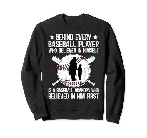 Baseball Grandpa Proud Grandpa Sweatshirt - Fun Novelty Design Unisex - T-Shirt, Sweatshirt, Hoodie