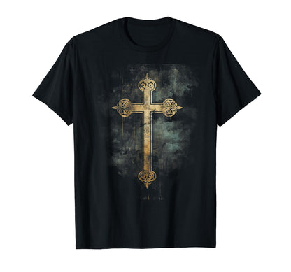 Cross Distressed 90S Goth Grunge Vibes 6 T-Shirt - Unique Graphic Men Women - T-Shirt, Sweatshirt, Hoodie