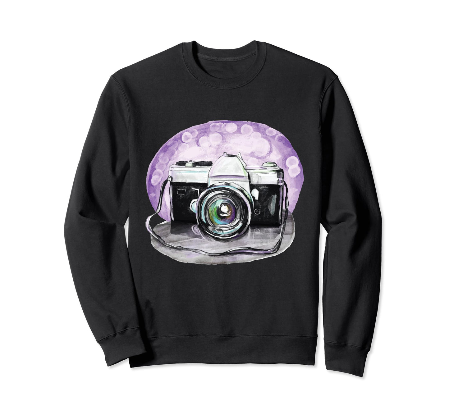 Camera Watercolor Photographers Sweatshirt - Streetwear Style Men Women - T-Shirt, Sweatshirt, Hoodie