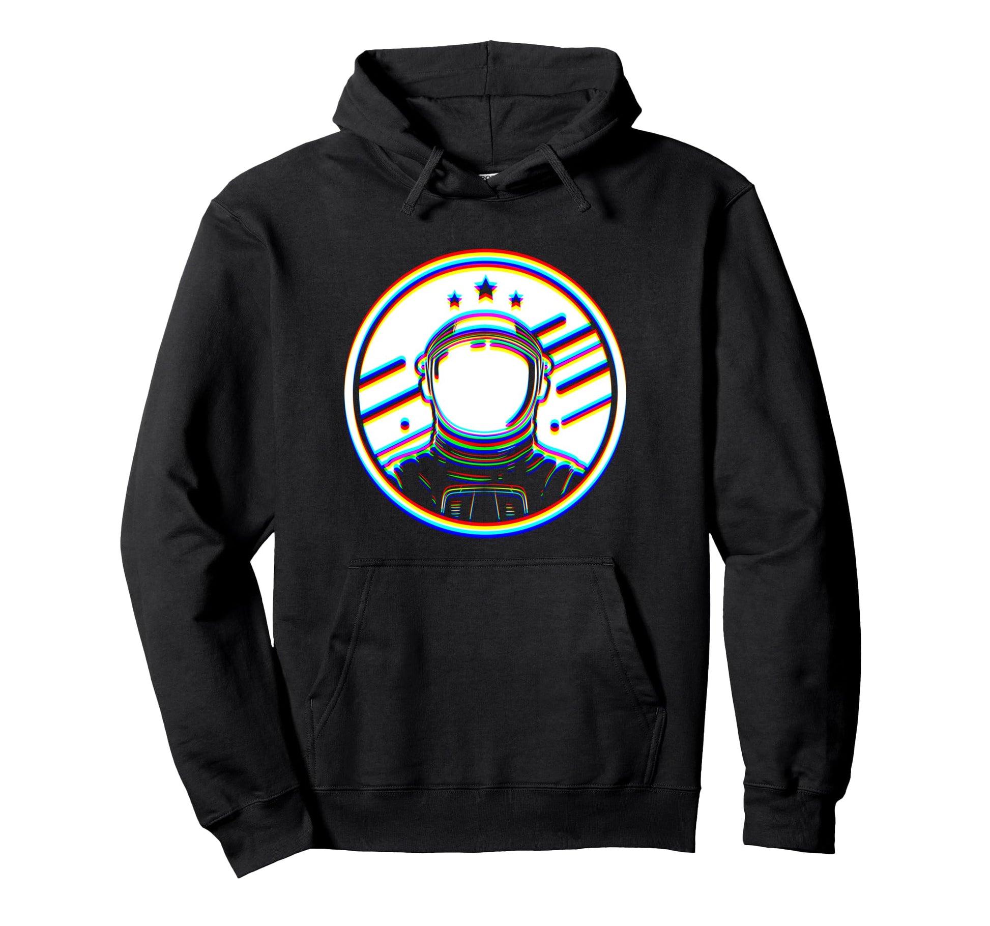 Glitch Art Edm Rave Optical Hoodie - Casual Everyday Wear for Adults - T-Shirt, Sweatshirt, Hoodie