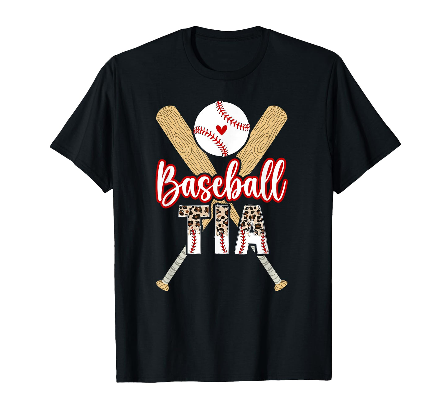 Baseball Tia Leopard Tia Baseball T-Shirt - Unique Graphic Men Women - T-Shirt, Sweatshirt, Hoodie
