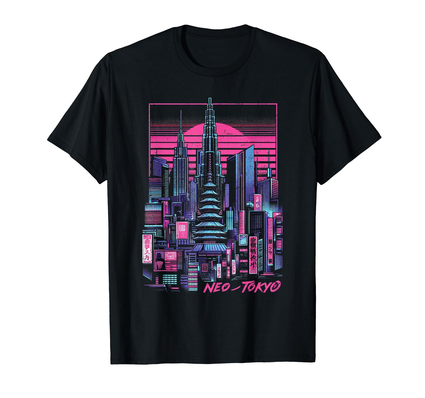 Neo Tokyo Japan Japanese Vaporwave T-Shirt - Unique Graphic Unisex - T-Shirt, Sweatshirt, Hoodie