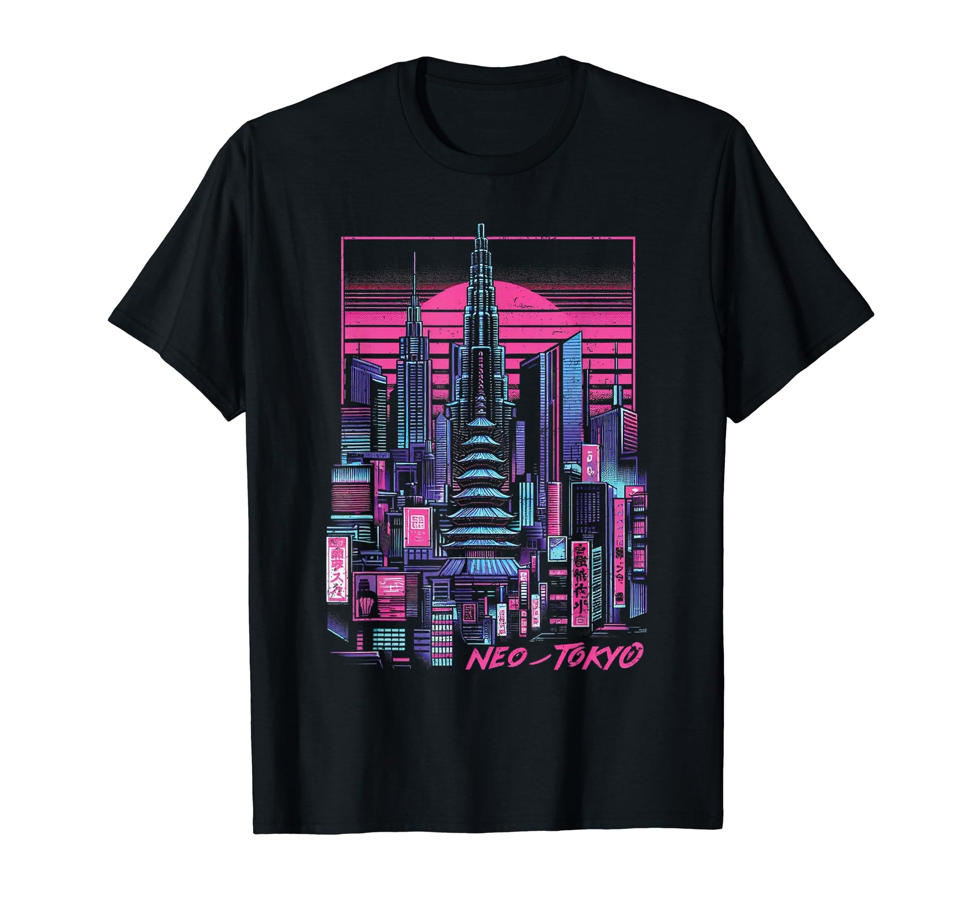 Neo Tokyo Japan Japanese Vaporwave T-Shirt - Unique Graphic Unisex - T-Shirt, Sweatshirt, Hoodie