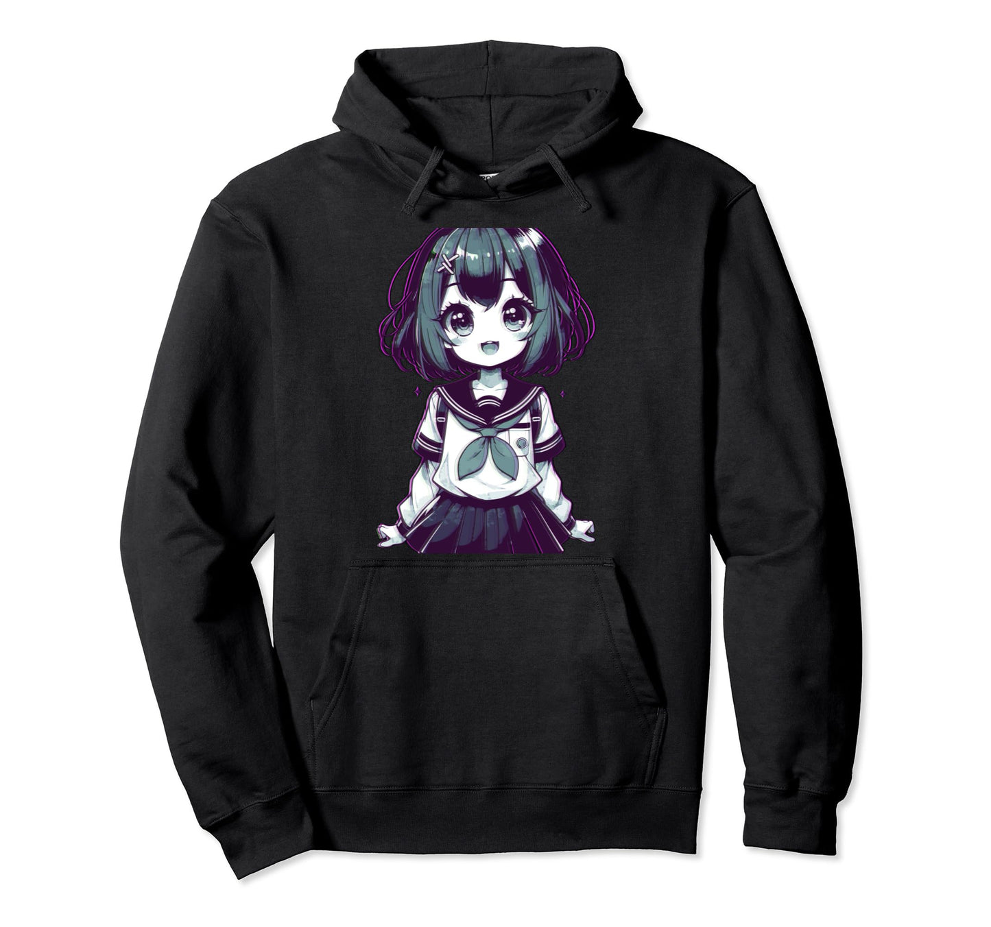Anime Vaporwave Aesthetic Waifu Soft Hoodie - Unique Graphic Men Women - T-Shirt, Sweatshirt, Hoodie