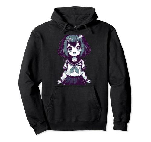 Anime Vaporwave Aesthetic Waifu Soft Hoodie - Unique Graphic Men Women - T-Shirt, Sweatshirt, Hoodie