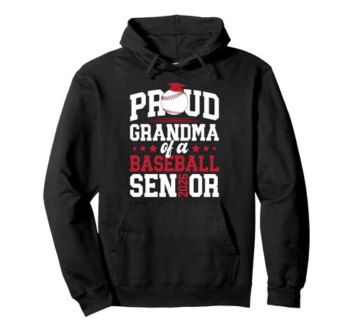 Proud Grandma Baseball Senior Grandma Hoodie - Unique Graphic Men Women - T-Shirt, Sweatshirt, Hoodie