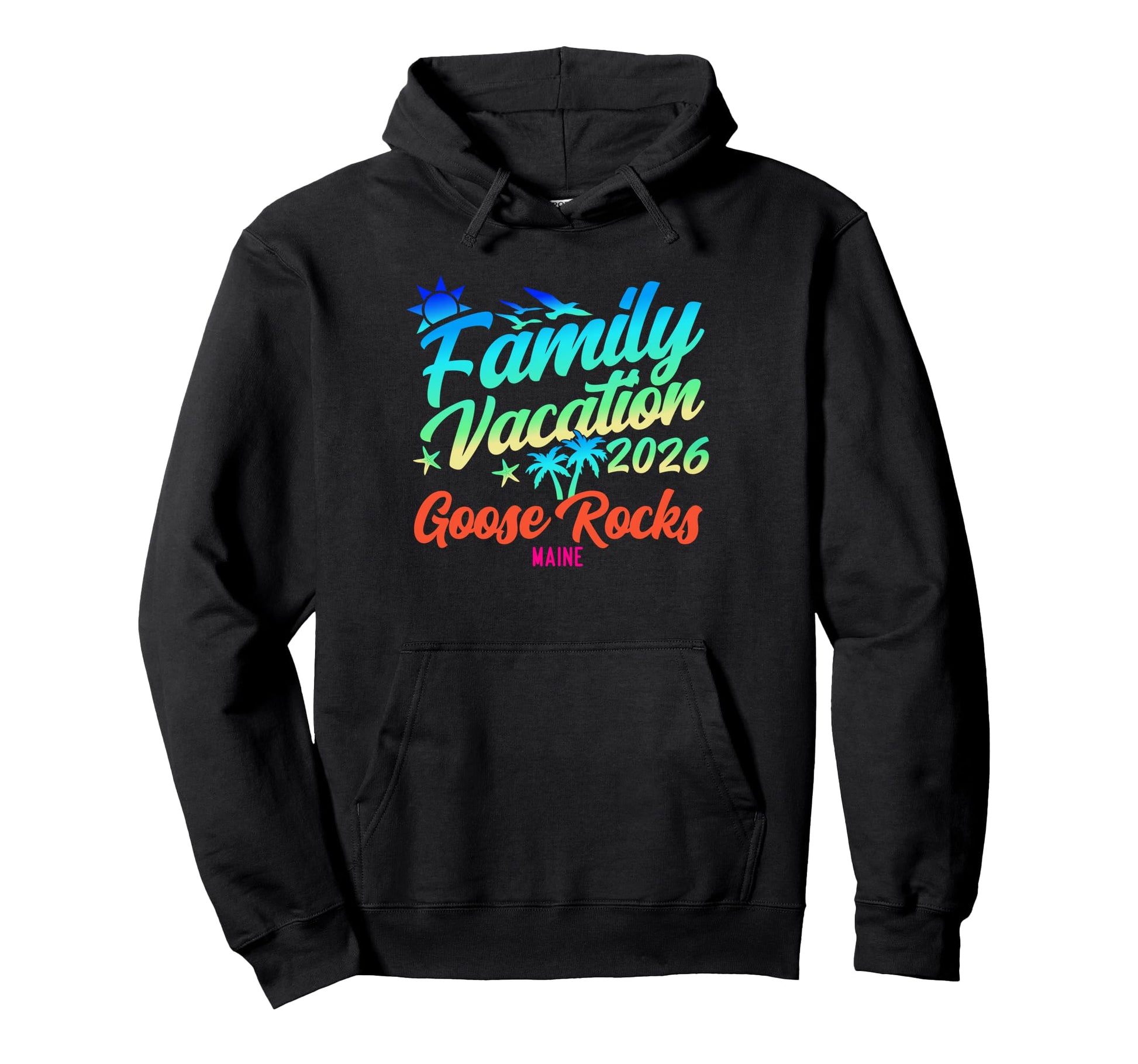 Goose Rocks Beach Maine Family Vacation Hoodie - Novelty Apparel Unisex - T-Shirt, Sweatshirt, Hoodie