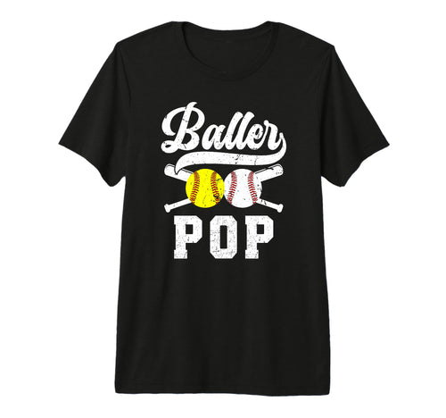 Mens Baller Pop Proud Softball Baseball T-Shirt - Trendy Graphic Men Women - T-Shirt, Sweatshirt, Hoodie