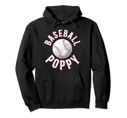 Baseball Poppy Proud Poppy Baseball Hoodie - Aesthetic Graphic for Adults - T-Shirt, Sweatshirt, Hoodie