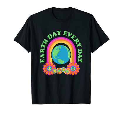 Earth Day Every Day Peace Love Earth T-Shirt - Novelty Apparel Men Women - T-Shirt, Sweatshirt, Hoodie