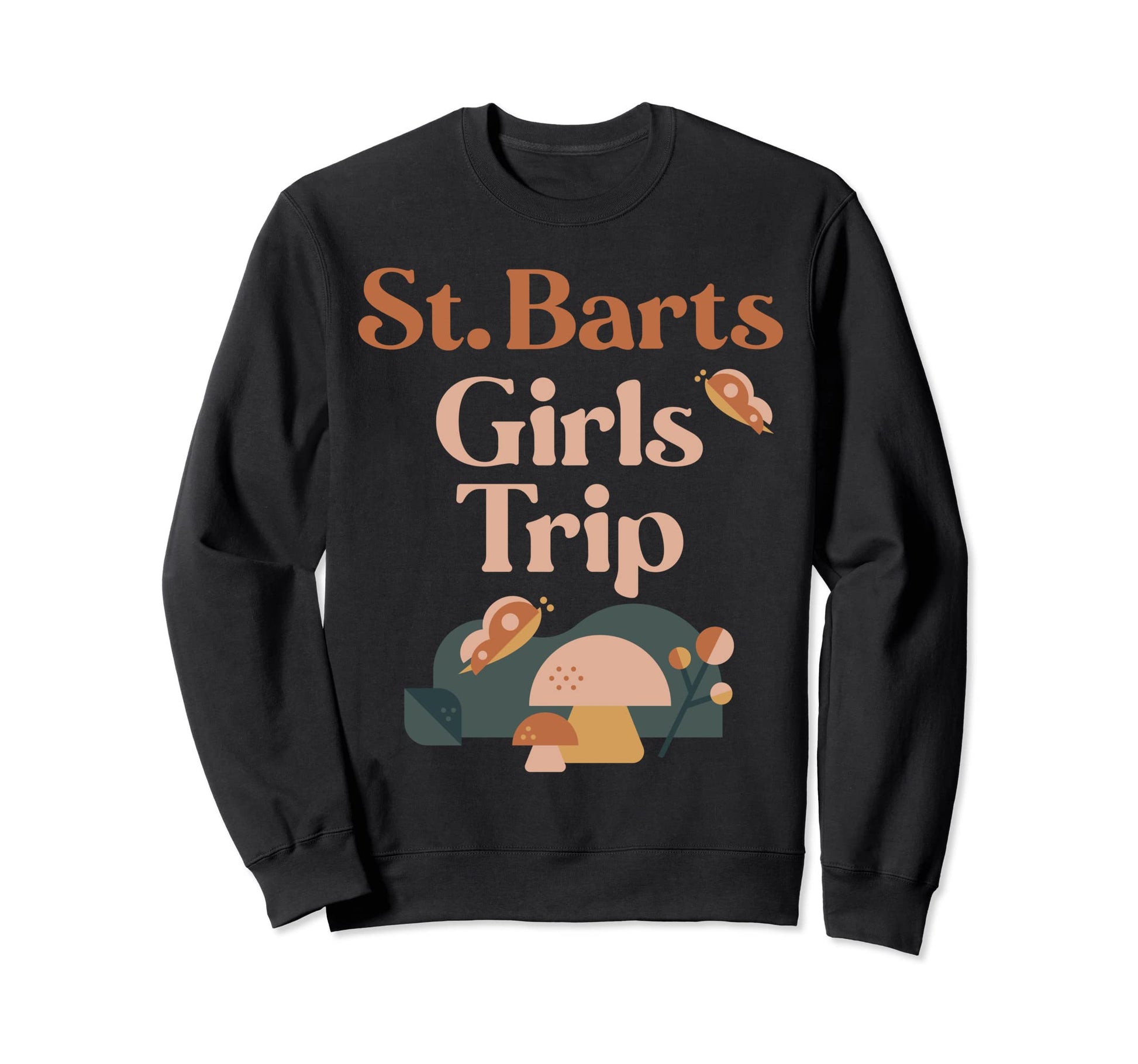 St Barts Trip Matching Group Groovy Sweatshirt - Minimalist Print Unisex - T-Shirt, Sweatshirt, Hoodie