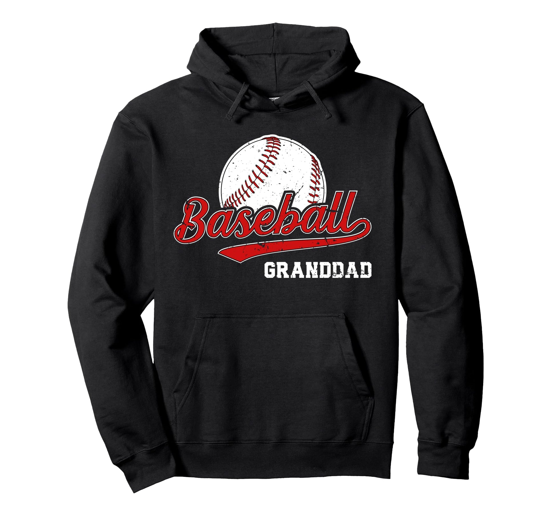 Baseball Granddad Baseball Player Hoodie - Minimalist Print Men Women - T-Shirt, Sweatshirt, Hoodie