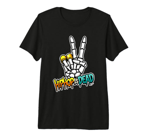 Hip Hop Skeleton Hand Street Art T-Shirt - Fun Novelty Design for Adults - T-Shirt, Sweatshirt, Hoodie
