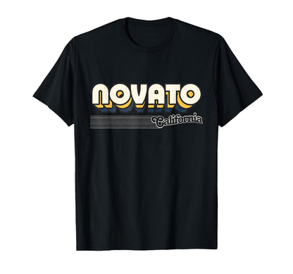 Novato California Stripes T-Shirt - Fun Novelty Design Men Women - T-Shirt, Sweatshirt, Hoodie