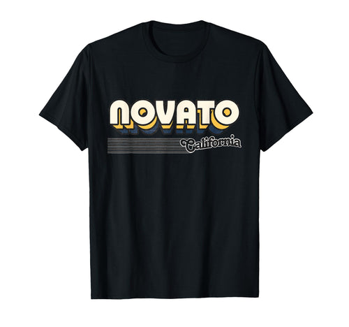 Novato California Stripes T-Shirt - Fun Novelty Design Men Women - T-Shirt, Sweatshirt, Hoodie