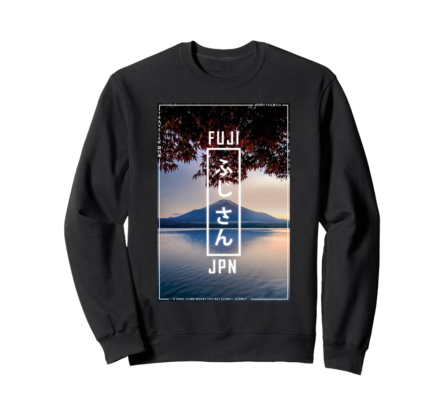 Japan Mount Fuji Japanese Vaporwave Sweatshirt - Graphic Print Men Women - T-Shirt, Sweatshirt, Hoodie