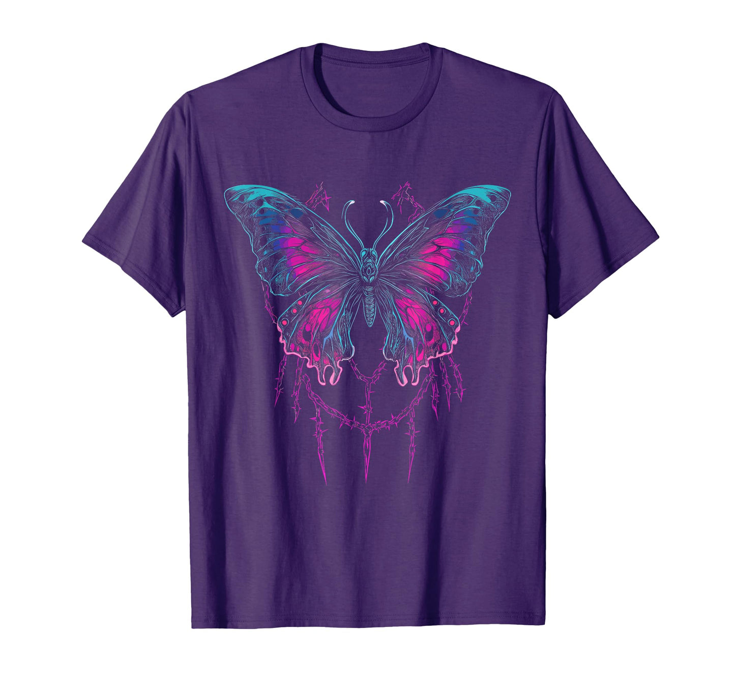 Y2K Butterfly Gothic Grunge Aesthetic T-Shirt - Trendy Graphic Unisex - T-Shirt, Sweatshirt, Hoodie