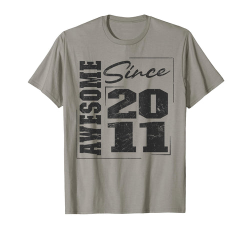 Born 2011 Varsity Awesome Since 2011 T-Shirt - Aesthetic Graphic Unisex - T-Shirt, Sweatshirt, Hoodie
