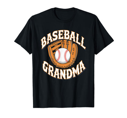 Proud Baseball Grandma Heart T-Shirt - Novelty Apparel Men Women - T-Shirt, Sweatshirt, Hoodie