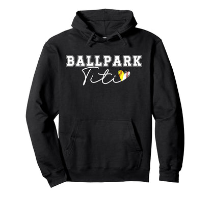 Ballpark Titi Aunt Softball Baseball Hoodie - Fun Novelty Design Men Women - T-Shirt, Sweatshirt, Hoodie