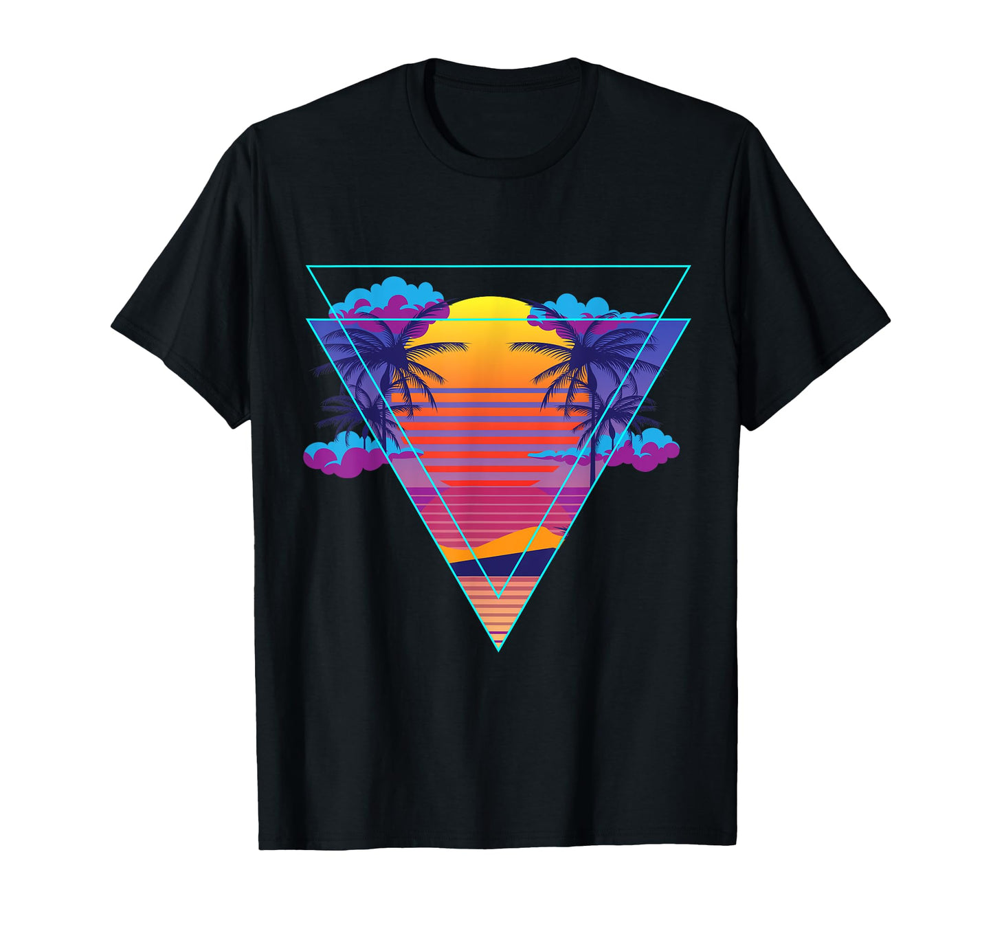 Beach Retrowave Vaporwave T-Shirt - Unique Graphic Men Women - T-Shirt, Sweatshirt, Hoodie