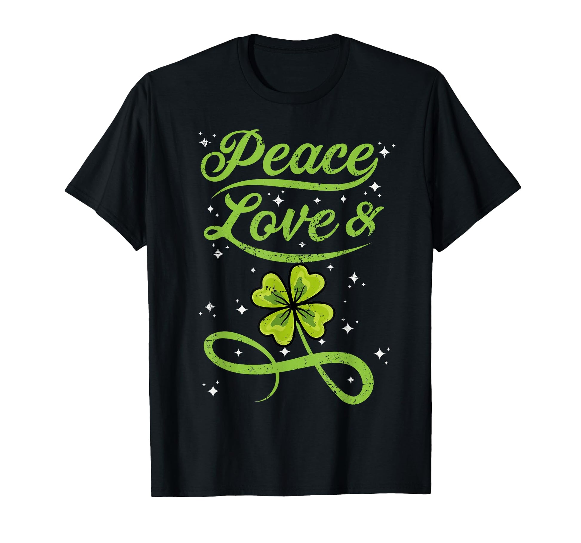 St Patricks Day Irish Peace Love T-Shirt - Novelty Apparel Men Women - T-Shirt, Sweatshirt, Hoodie