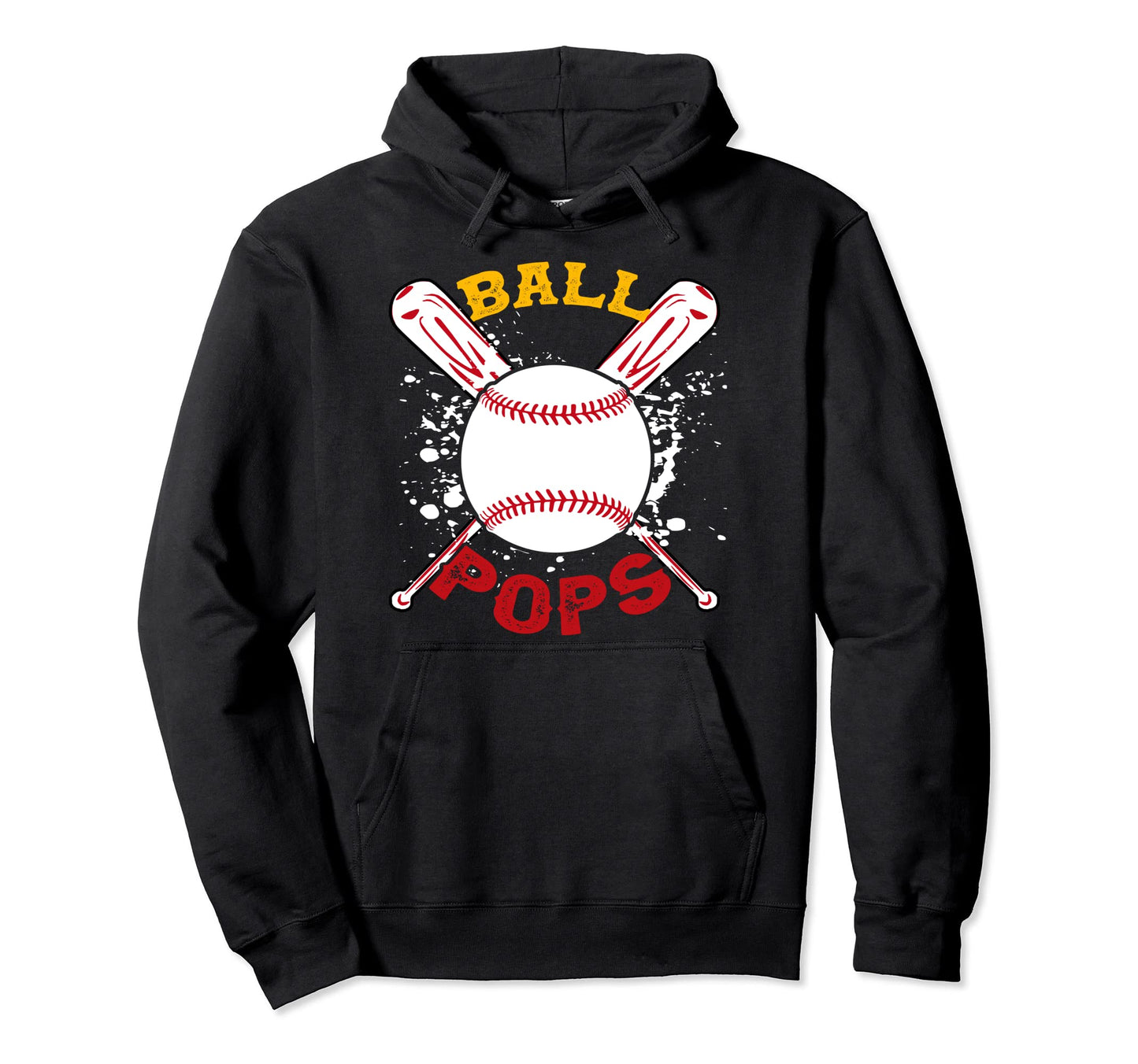 Funny Baseball Pops Ball Softball Hoodie - Streetwear Style Men Women - T-Shirt, Sweatshirt, Hoodie