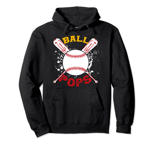 Funny Baseball Pops Ball Softball Hoodie - Streetwear Style Men Women - T-Shirt, Sweatshirt, Hoodie