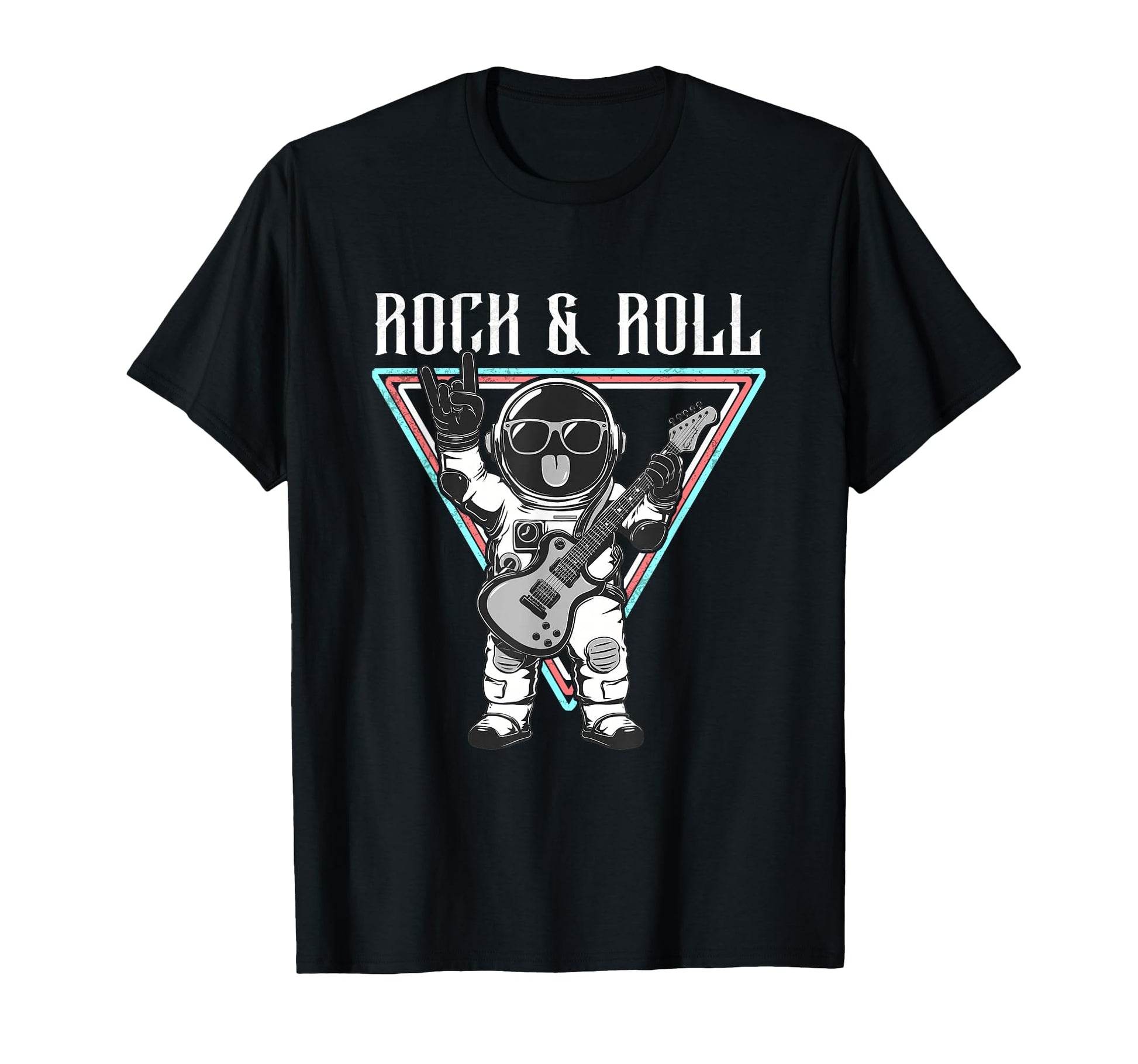 Rock Roll Astronaut Guitar Space Vibes T-Shirt - Minimalist Print Men Women - T-Shirt, Sweatshirt, Hoodie