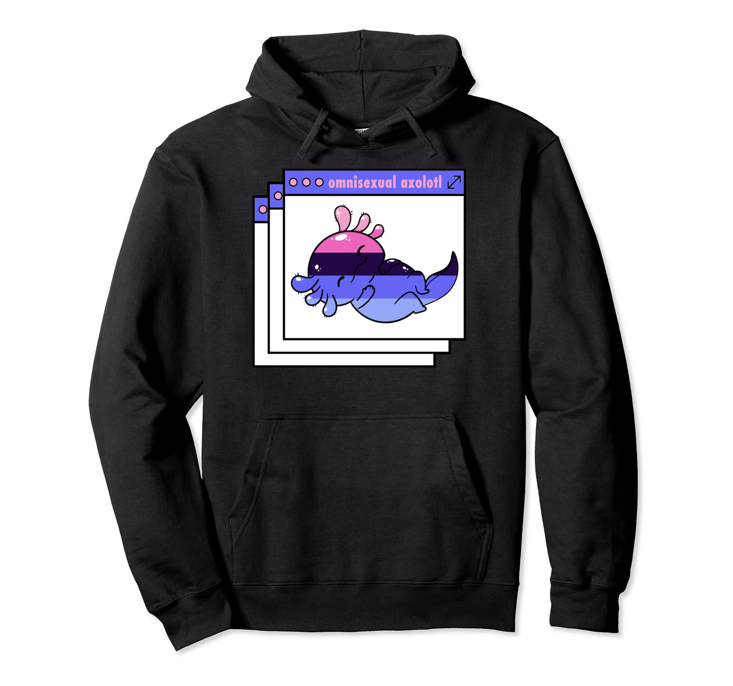 Y2K Vaporwave Omnisexual Pride Hoodie - Casual Everyday Wear Men Women - T-Shirt, Sweatshirt, Hoodie