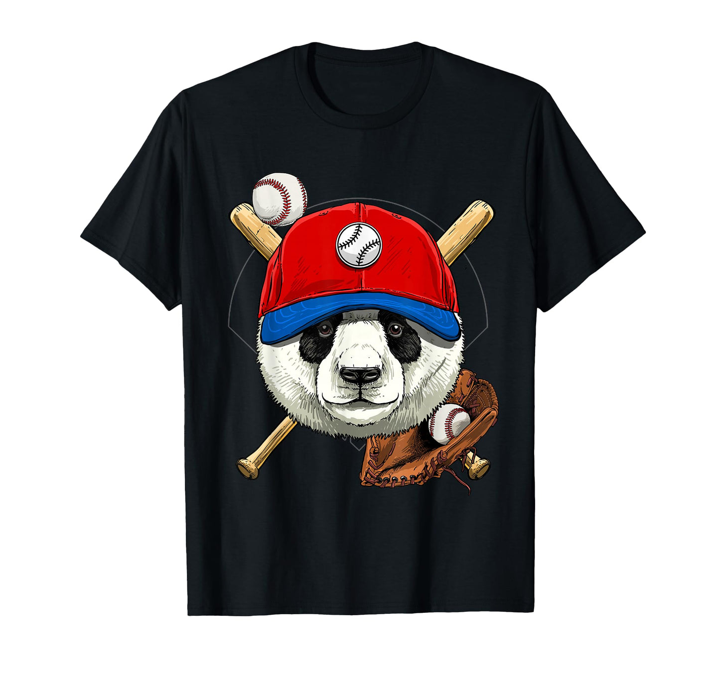 Panda Baseball Panda Lovers T-Shirt - Casual Everyday Wear Men Women - T-Shirt, Sweatshirt, Hoodie