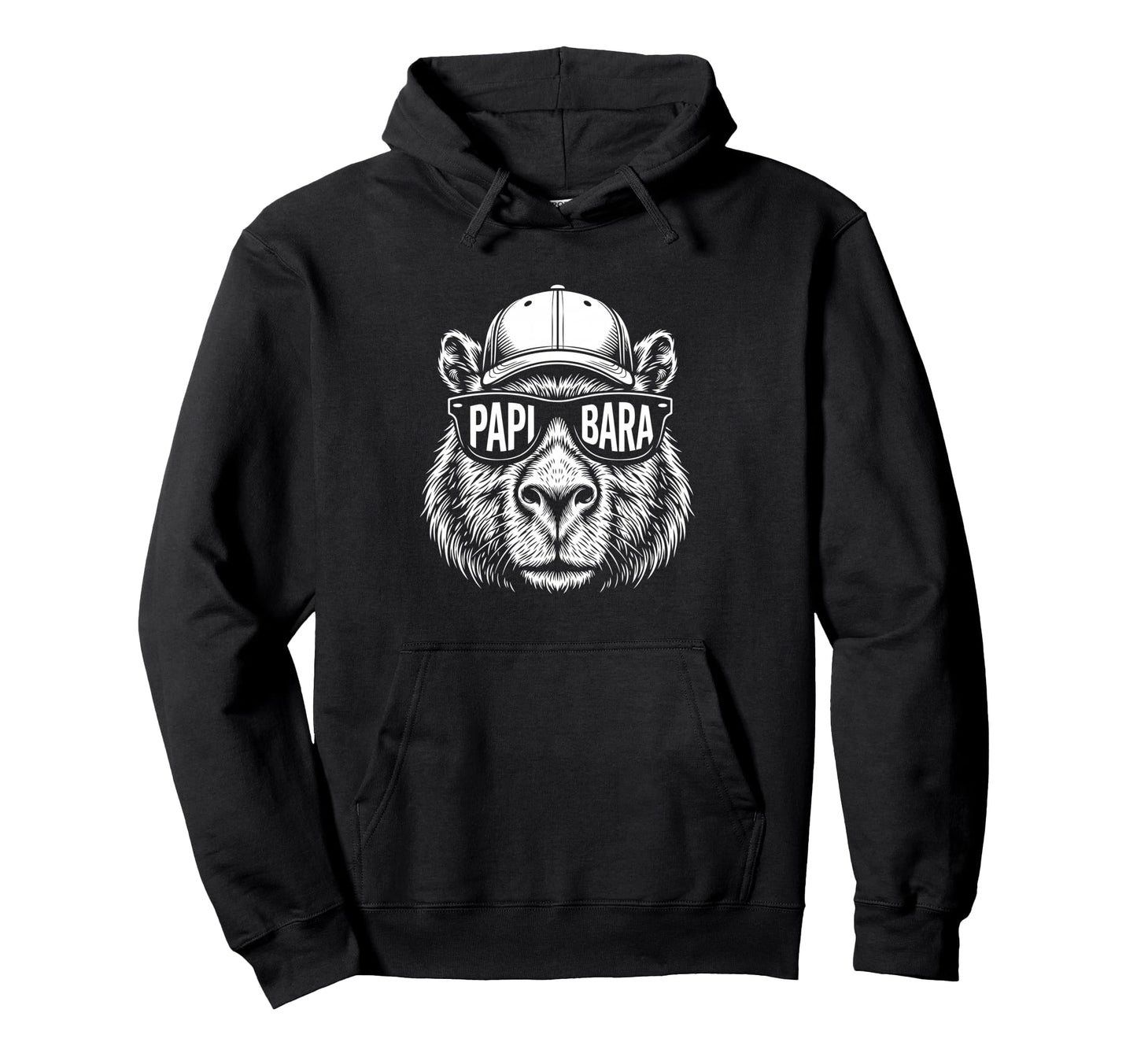 Papibara Fathers Day Best Dad Capybara Hoodie - Unique Graphic Unisex - T-Shirt, Sweatshirt, Hoodie