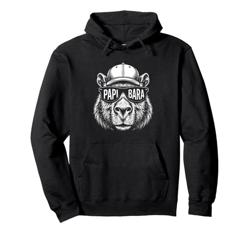 Papibara Fathers Day Best Dad Capybara Hoodie - Unique Graphic Unisex - T-Shirt, Sweatshirt, Hoodie