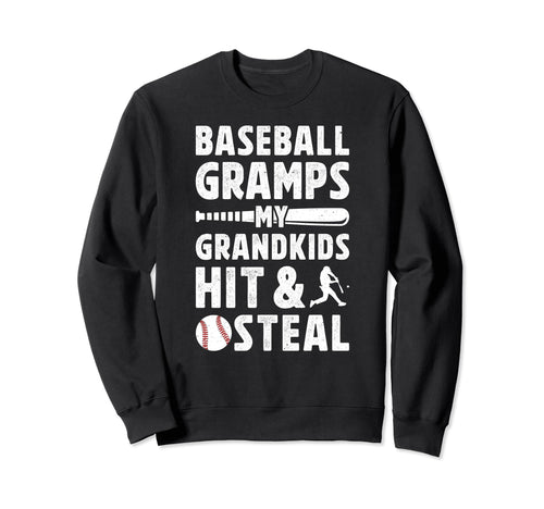 Baseball Gramps Grandpa Funny Sweatshirt - Casual Everyday Wear Men Women - T-Shirt, Sweatshirt, Hoodie