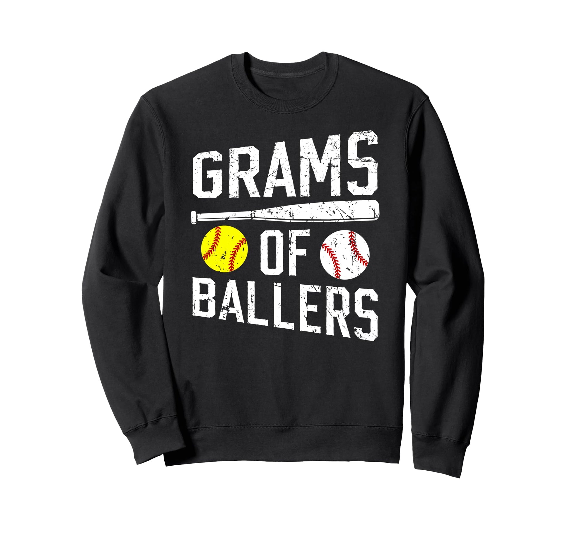 Grams Ballers Proud Baseball Softball Sweatshirt - Trendy Graphic Unisex - T-Shirt, Sweatshirt, Hoodie