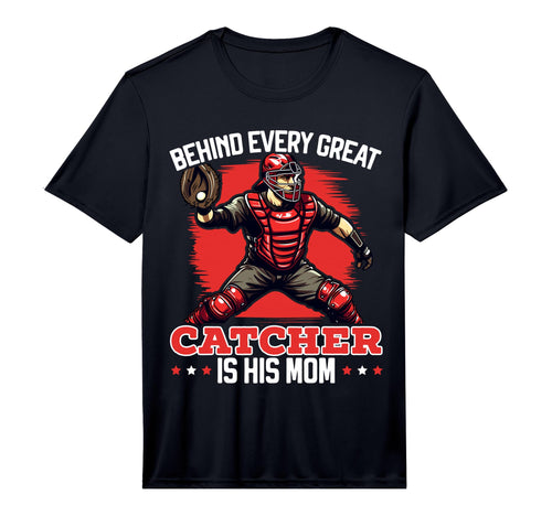 Mens Baseball Catcher Mama Best Mom T-Shirt - Minimalist Print Men Women - T-Shirt, Sweatshirt, Hoodie