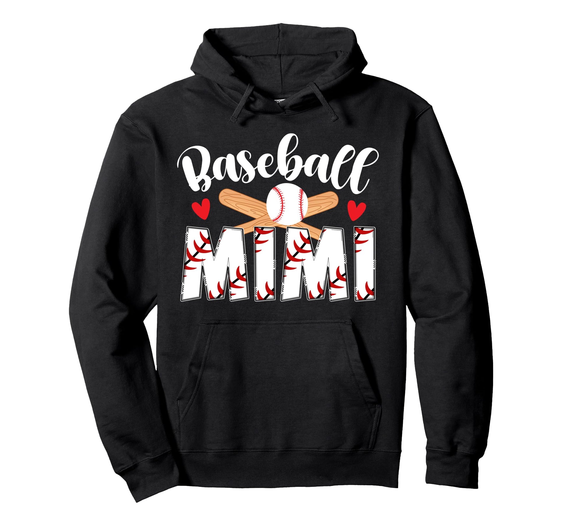 Baseball Mimi Best Grandma Mimi Baseball Hoodie - Trendy Graphic Unisex - T-Shirt, Sweatshirt, Hoodie