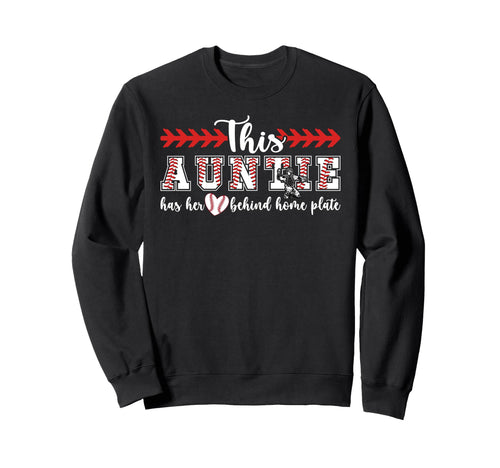 Proud Auntie Baseball Catcher Sweatshirt - Casual Everyday Wear for Adults - T-Shirt, Sweatshirt, Hoodie