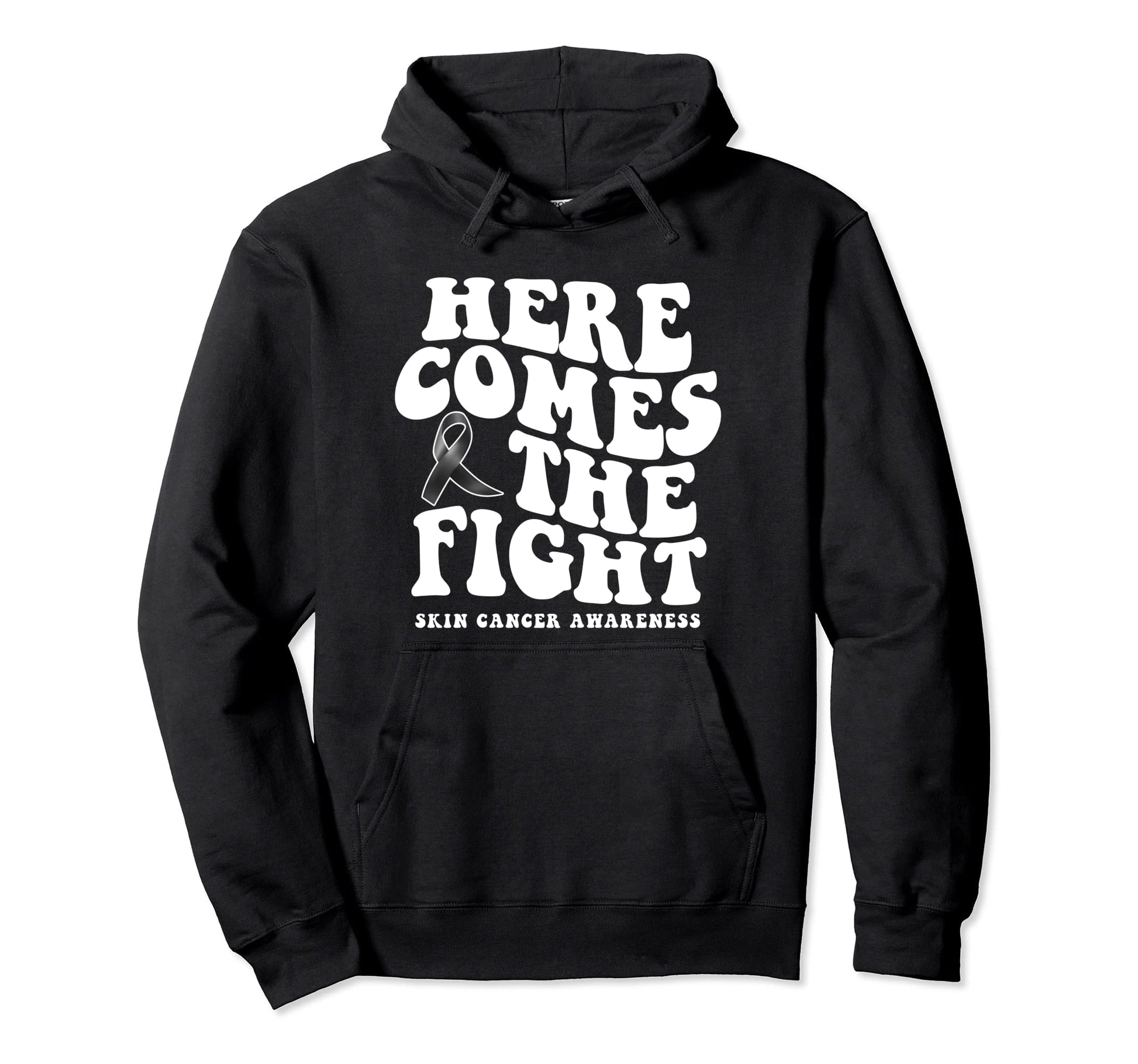 Skin Cancer Awareness Groovy Boho Cancer Hoodie - Streetwear Style Unisex - T-Shirt, Sweatshirt, Hoodie