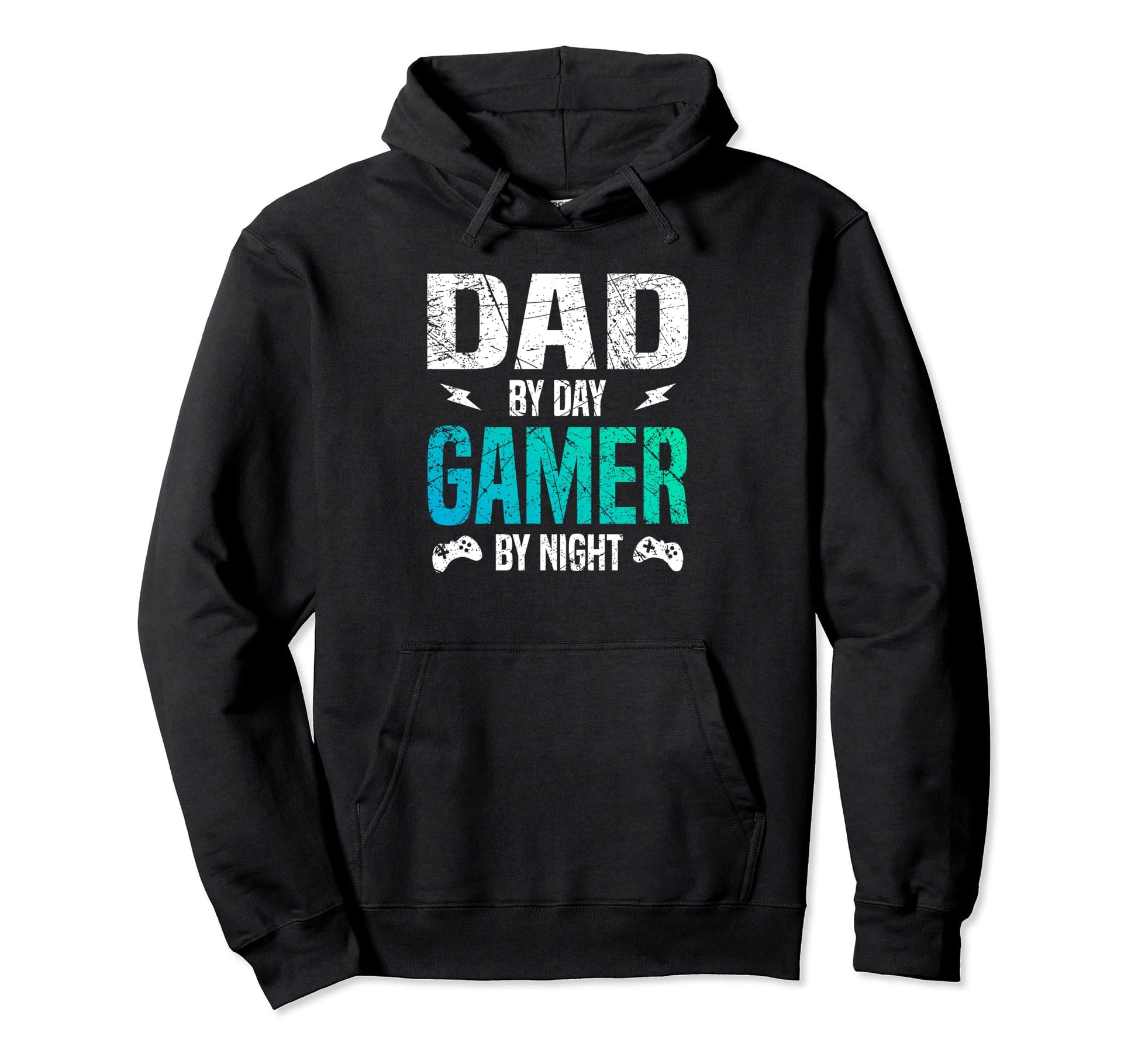 Dad Day Gamer Night Funny Family Hoodie - Unique Graphic Unisex - T-Shirt, Sweatshirt, Hoodie
