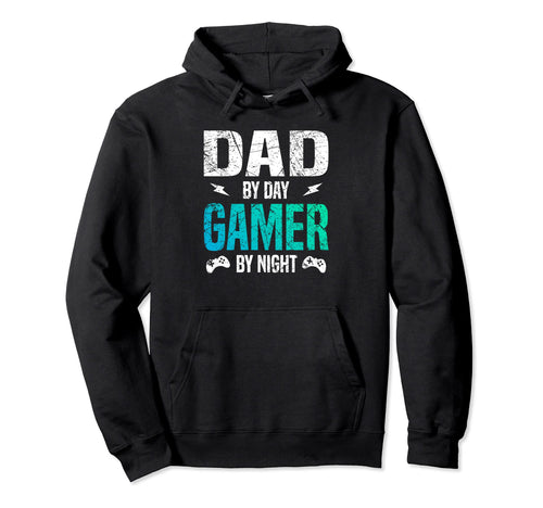 Dad Day Gamer Night Funny Family Hoodie - Unique Graphic Unisex - T-Shirt, Sweatshirt, Hoodie