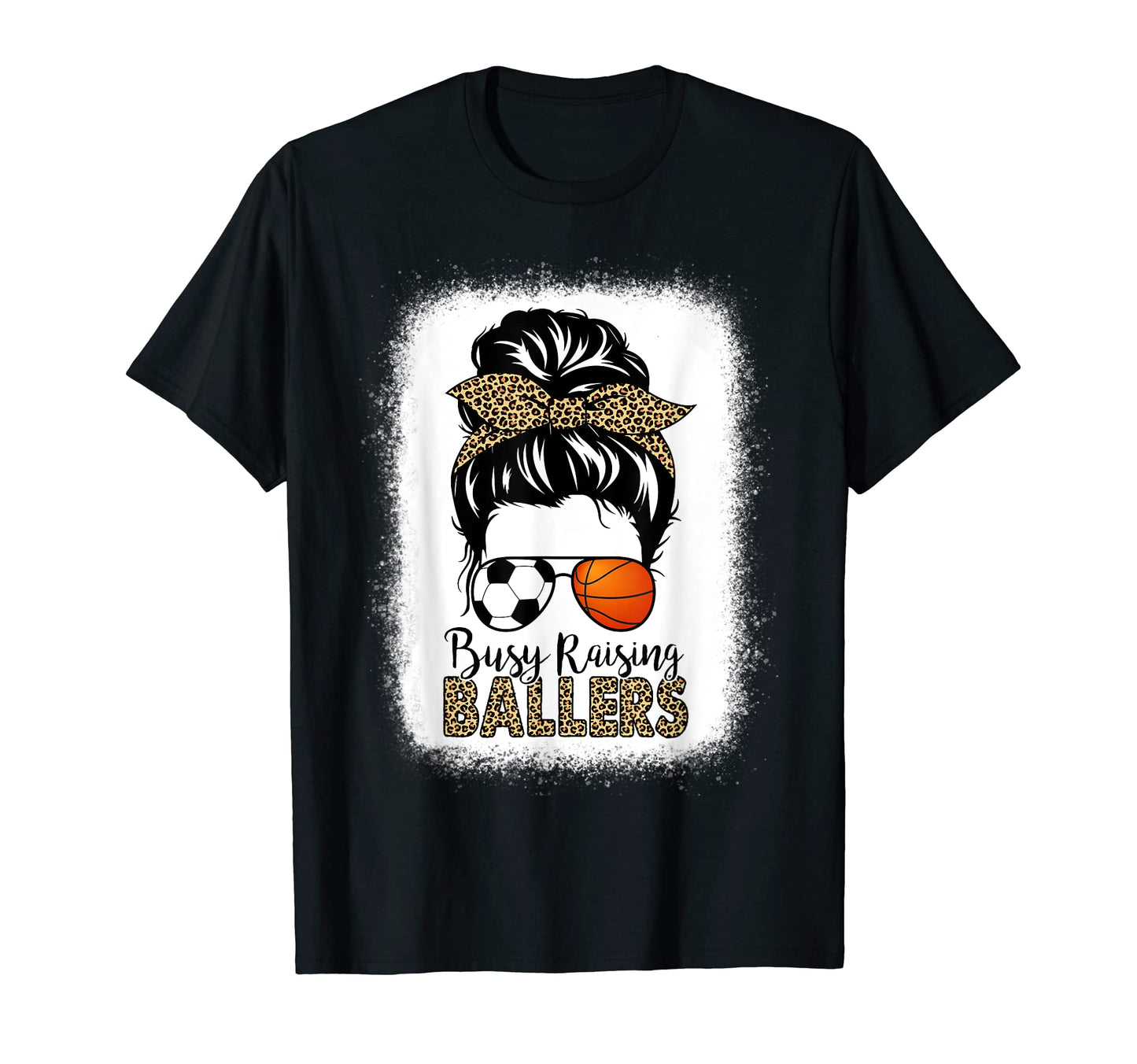 Busy Raising Ballers Basketball Soccer T-Shirt - Minimalist Print Unisex - T-Shirt, Sweatshirt, Hoodie