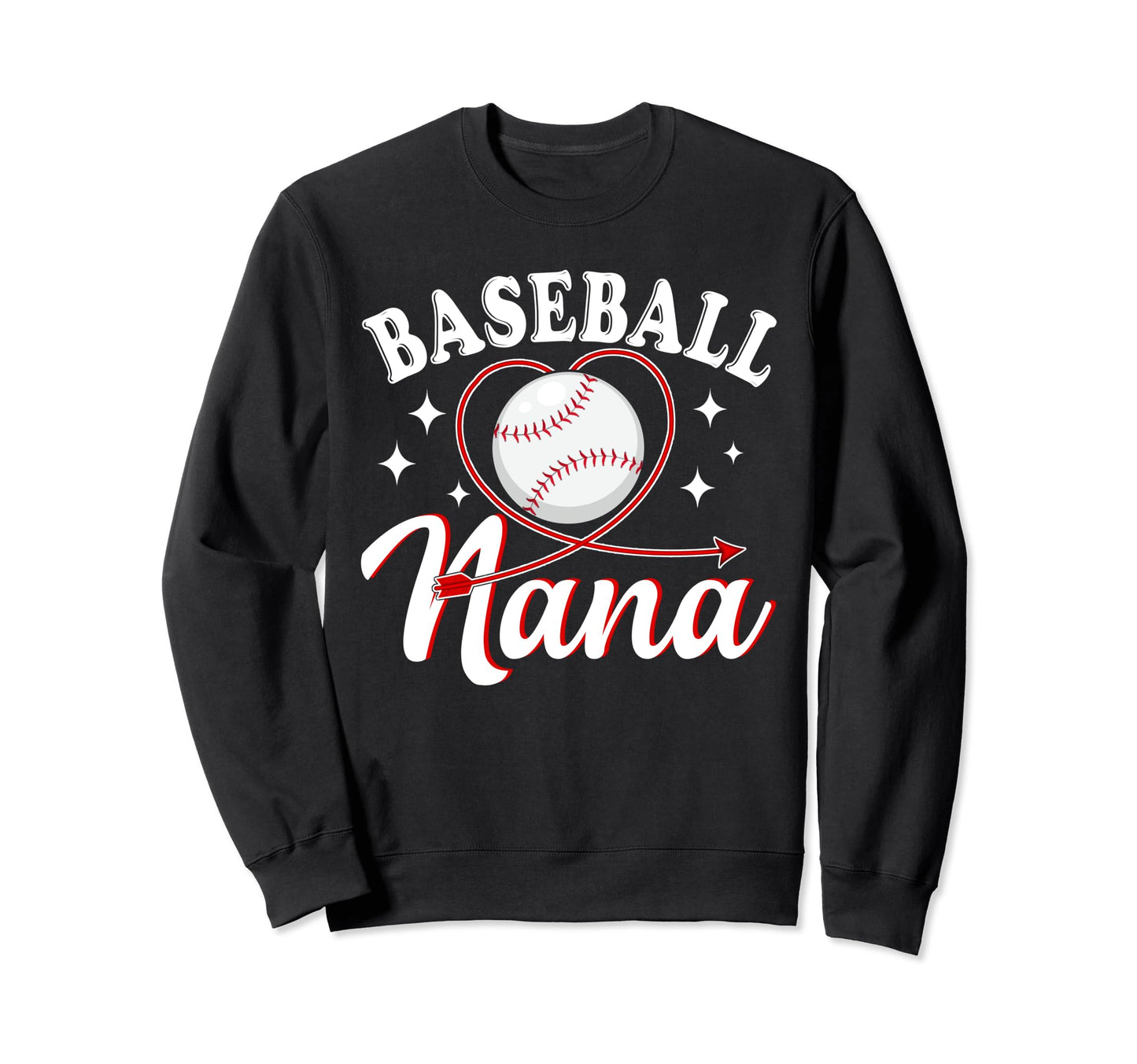 Baseball Nana Baseball Player Sweatshirt - Minimalist Print for Adults - T-Shirt, Sweatshirt, Hoodie