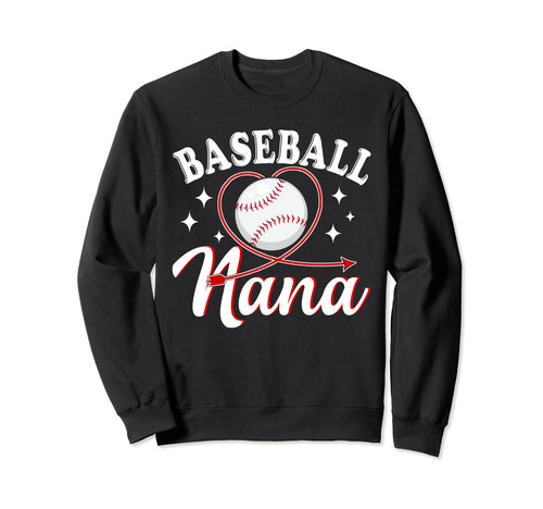 Baseball Nana Baseball Player Sweatshirt - Minimalist Print for Adults - T-Shirt, Sweatshirt, Hoodie