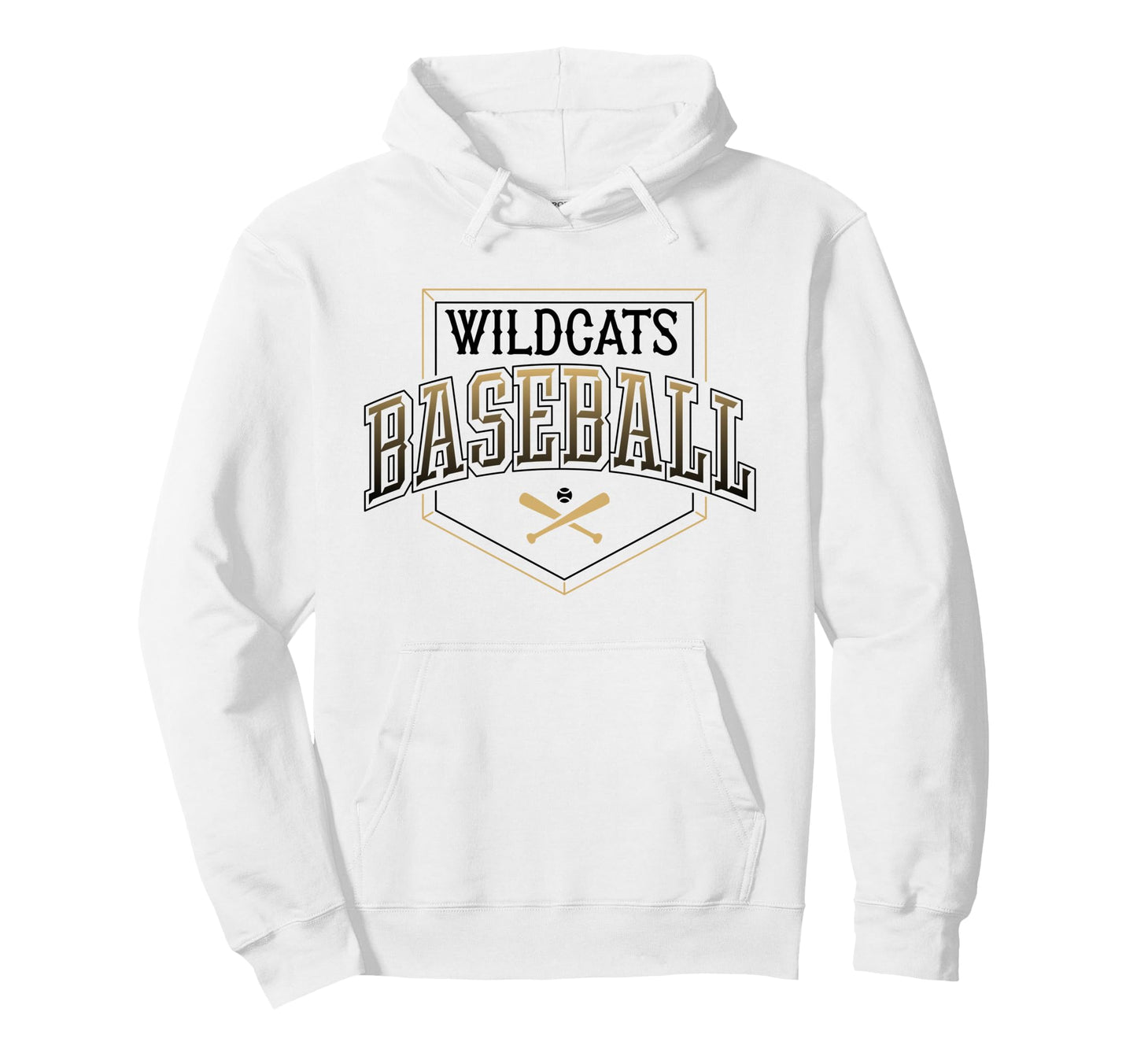 Wildcats Baseball Mom Team Game Hoodie - Casual Everyday Wear for Adults - T-Shirt, Sweatshirt, Hoodie